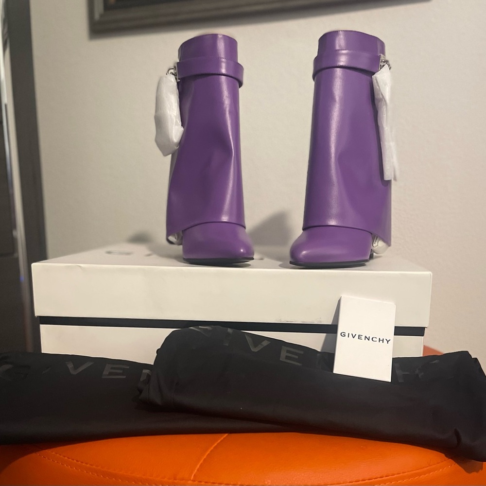 Givenchy Purple Shark Boots BRAND NEW